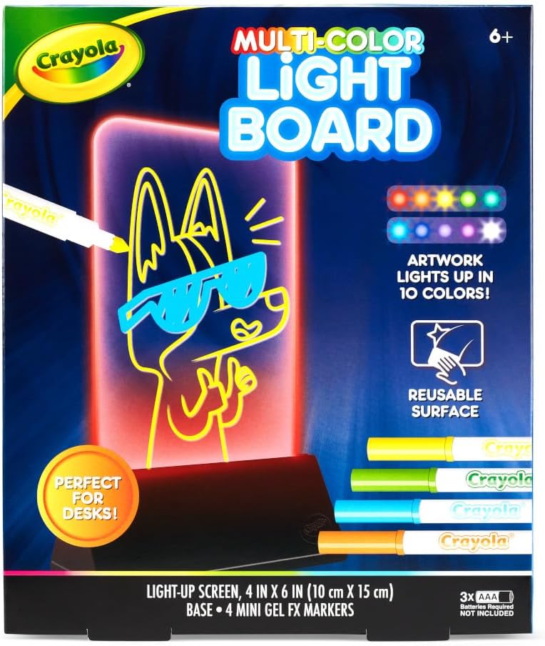 Crayola Multi-Color Light Board, Light Up Drawing Toy