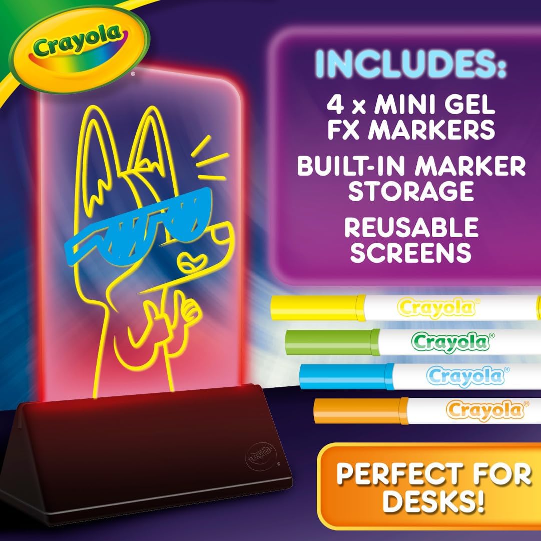 Crayola Multi-Color Light Board, Light Up Drawing Toy
